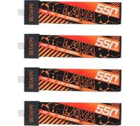 Kuwj-4pcs Lava 550mah 1s 3.8v Lihv 75c Fpv Lipo Battery With Bt2.0 Port For 1-2s Fpv Tiny Whoop Drone Quadcopter Such As Meteor75, Meteor75 Pro, Cetus Pro 1s Brushless Drones, Cetus X 2s Quad