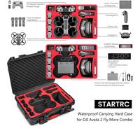 Kuwj-Avata 2, Étui De Transport Rigide Étanche Pour Dji Avata 2 Fly More Combo Avec Lunettes Dji 3/Rc Motion 3/Fpv Remote Controller 3, Hub De Chargement De Batterie, Accessoires De Drone Fpv