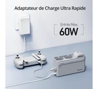 Kuwj-Station De Charge Rapide Pour Drone Atom Se Et Atom, Hub De Charge, Max 3 Charges Simultanées, Contrôle Du Niveau De La Batterie (Aucune Batterie Incluse)