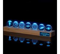 Kuwl-Boule De Cristal 3d Avec Socle Led - Veilleuse Planète Avec Plusieurs Couleurs De Lumière - Meilleur Cadeau D'anniversaire - Décoration D'intérieur Pour Hommes, Enseignants, Garçons, Enfants, Fi