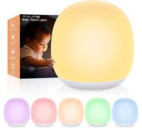 Kuwl-Night Light For Kids, Baby Night Lamp With Stepless Dimming Color Changing Timer Touch Control, Soft Bpa Free Portable Light Lamp For Kids Room Bedroom