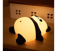 Kuwl-Veilleuse Bébé, Veilleuse Panda Pour Enfants - Lampe Tactile Usb Rechargeable, 3 Niveaux De Luminosité, Minuteur 30 Min, Veilleuse En Silicone Pour Chambre D'enfant, Cadeau Garçon Et Fille