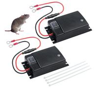KUWUNG Anti Martre Voiture, 2 Pièces Ultrason Fouine Voiture avec 12V Connexion Batterie,Anti Fouine Pour Voiture,Anti Rongeur Voiture,Répulsif Rongeur Voiture,Repulsif Fouine pour Voiture