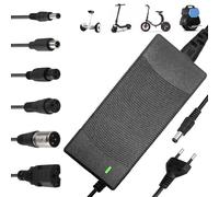 KUWUNG Chargeur Trotinette Electrique, 42V 2A Chargeur Trottinette Xiaomi avec 6 Connecteurs, Chargeur Hoverboard, Compatible avec Ninebot ES1 ES2 ES3 ES4 E22 E25, Xiaomi M365, M365 Pro, Pro2, Mi 3