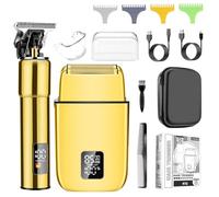 Kuxssul Tondeuse à Cheveux Électrique Rasoir à Foil, T-Blade Trimmers Tondeuse à barbe Tondeuse à cheveux Kit d'entretien