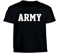 KuyAteYS US Army Physical Training Military PT T Shirt Black S
