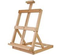 KUYBTU Chevalet de bureau réglable en bois pour croquis, accessoires de studio en H, cadre en H, chevalet de peinture, fournitures artistiques