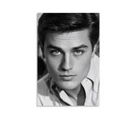 KUYHADSCE Alain Delon Poster mural pour appartement ou maison, chambre à coucher, salon, salle de bain, bureau, bar à vin, art décoratif, 30 x 45 cm, sans cadre