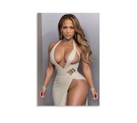 KUYHADSCE Jennifer Lopez Poster mural pour appartement ou maison, chambre à coucher, salon, salle de bain, bureau, bar à vin, art décoratif, 30 x 45 cm, sans cadre