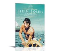 KUYHADSCE Poster mural de film Alain Delon Plein Soleil pour appartement ou maison, chambre à coucher, salon, salle de bain, bureau, bar à vin, art décoratif, 30 x 45 cm, style cadre