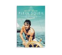 KUYHADSCE Poster mural de film Alain Delon Plein Soleil pour appartement ou maison, chambre à coucher, salon, salle de bain, bureau, bar à vin, art décoratif, 20 x 30 cm, style sans cadre