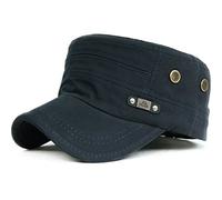 KUYOU Casquette plate de baseball unisexe militaire armée vintage en coton, taille unique