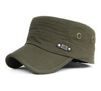 Kuyou Casquette Plate Militaire Vintage en Coton Unisexe, Taille unique