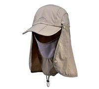 Kuyou Chapeau De Soleil Multifonction Casquette protège-Nuque (Kaki)