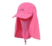 Kuyou Chapeau De Soleil Multifonction Casquette protège-Nuque (Rose)