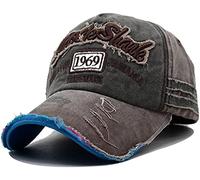 Kuyou Vintage Casquettes de Baseball Unisexe Chapeau Sport Trucker Hat (Vert armée)