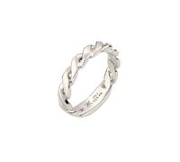 Kuzzoi Bague Twist Design pour homme en argent sterling 925 - Bague massive de 4 mm de large - Fabriquée à la main pour hommes dans un style vintage moderne - Taille 60-66 06088828255, 62, Métal