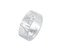 Kuzzoi Bague Homme en Argent Sterling 925 Martelée, 9 mm de Large, Style Motard