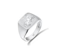 Kuzzoi Bague en argent sterling 925 pour homme avec symbole de cheval - Chevalière intemporelle pour homme - Taille 60-66 - 0603920625, 66, Argent sterling