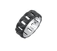 KUZZOI Bague noir, Taille 62