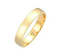 Kuzzoi Bague pour Homme (4,5 mm) Fabriquée à la Main en Argent Sterling 925 Plaqué Or, Alliance, Bague d'Amitié, Basique, Taille 60-66