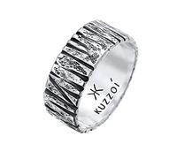 KUZZOI Bague noir / argent, Taille 64