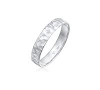 Kuzzoi Bague pour Homme Massive en Argent Sterling 925 - Alliance Martelée Fabriquée à la Main (4 mm), Bague d'Amitié, Taille 60-66, 0604962922