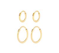 KUZZOI Boucles d'oreilles 'Creolen' or, Taille XS-XXL