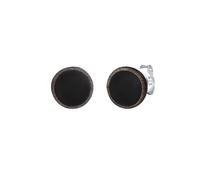 KUZZOI Boucles d'oreilles 'Geo' noir / argent, Taille XS-XXL