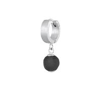 KUZZOI Boucles d'oreilles noir / argent, Taille XS-XXL