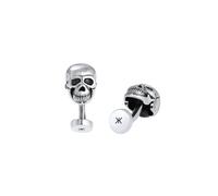 KUZZOI Boutons de manchette 'Totenkopf' argent, Taille One Size