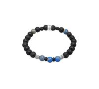 KUZZOI Bracelet bleu ciel / noir / argent, Taille 21
