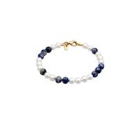 KUZZOI Bracelet bleu foncé / or / blanc, Taille 21