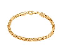 Kuzzoi Bracelet bouddha en argent 925 - Chaîne byzantine pour homme - 4 mm