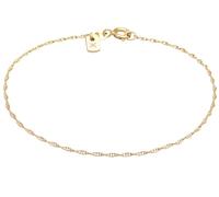 Kuzzoi Bracelet en argent sterling 925 plaqué or pour homme - 1 mm - Aspect torsadé - Longueur : 19 cm, Argent sterling