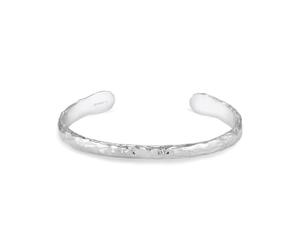 Kuzzoi Bracelet jonc en argent massif pour hommes, argent sterling 925 poli, design marquant, bracelet pour hommes