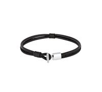 KUZZOI Bracelet noir / argent, Taille 19