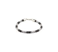 KUZZOI Bracelet noir / argent, Taille 19