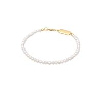 KUZZOI Bracelet or / blanc perle, Taille 23