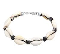 Kuzzoi Buddha 0211762923 Bracelet surfeur en argent sterling 925 avec perles de verre pour homme et femme Longueur 19 cm, Argent sterling Verre Nylon, M