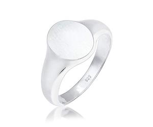Kuzzoi Chevalière pour homme ovale mat, 12 mm de large en argent sterling 925, bague en argent sterling 925, bague pour homme de taille 54 à 66, 0611182118, Ringgröße 54, Argent sterling
