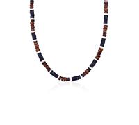 Kuzzoi Collier Bouddha pour homme en Heishi et perles en bois de noix de coco (5-6 mm) avec perle en argent sterling 925 Chaîne de surfeur pour homme