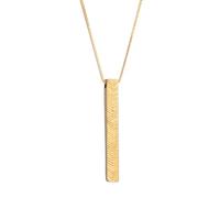 Kuzzoi Collier pour homme avec pendentif en forme de lingot (40 mm) au look orné - Chaîne dorée pour homme ou ami en argent sterling 925 - Longueur 60, Argent sterling Or