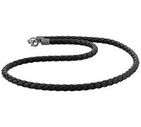 KUZZOI Chaîne noir / argent, Taille 50