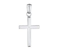 Kuzzoi Pendentif en forme de croix en argent sterling 925 pour chaînes, pendentif en forme de croix (30 mm) pour colliers, bijoux religieux pour hommes, garçons et enfants