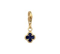KUZZOI Pendentif 'Kleeblatt' bleu marine / or, Taille One Size