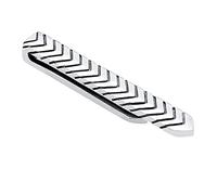 Kuzzoi Pince à cravate pour homme avec structure en V - 5 mm - Poli - Pour cravate normale - Pour homme - Look décontracté