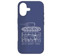 KV-2 Schéma Russian WW2 Hourde Tank Blueprints Coque pour iPhone 17