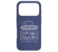 KV-2 Schéma Russian WW2 Hourde Tank Blueprints Coque pour iPhone 17 Pro