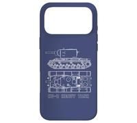 KV-2 Schéma Russian WW2 Hourde Tank Blueprints Coque pour iPhone 17 Pro Max
